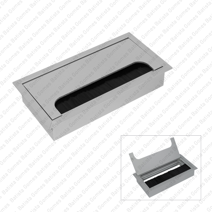 Passa cabos em alum�nio para mesas